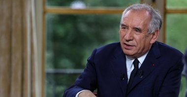 French Prime Minister Francois Bayrou speaks with journalists during a live televised interview, Paris, France, Aug. 31, 2025. (AFP Photo)