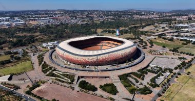 An aerial show of the FNB Stadium, Johannesburg, South Africa, April 7, 2024. (Shutterstock Photo)