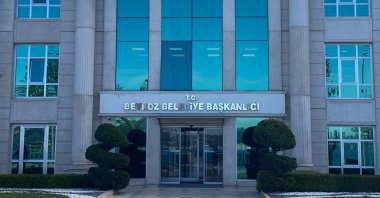 A view of the Beykoz Municipality building following the detention of Deputy Mayor Fidan Gül on tender rigging charges, Istanbul, Türkiye, April 15, 2025. (DHA Photo)
