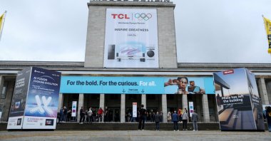 People gather on the opening day of the Innovation For All (IFA), a technology and industry trade fair, in Berlin, Germany, Sept. 5, 2025. (Reuters Photo)
