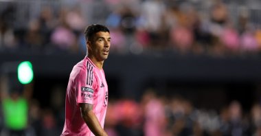 Inter Miami&#039;s Luis Suarez looks on during the second half of the MLS match against Tigres UANL at Chase Stadium, Fort Lauderdale, Florida, U.S., Aug. 20, 2025. (Reuters Photo)