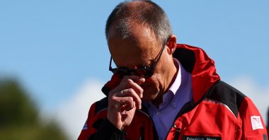 German Chancellor Friedrich Merz visits a DRF air rescue team exercise in Winterberg, Germany, Sept. 6, 2025. (Reuters Photo)