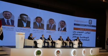 Deputy Energy and Natural Resources Minister Ahmet Berat Çonkar (2nd L) attends a panel at Baghdad International Energy Forum, Baghdad, Iraq, Sept. 6, 2025. (AA Photo)