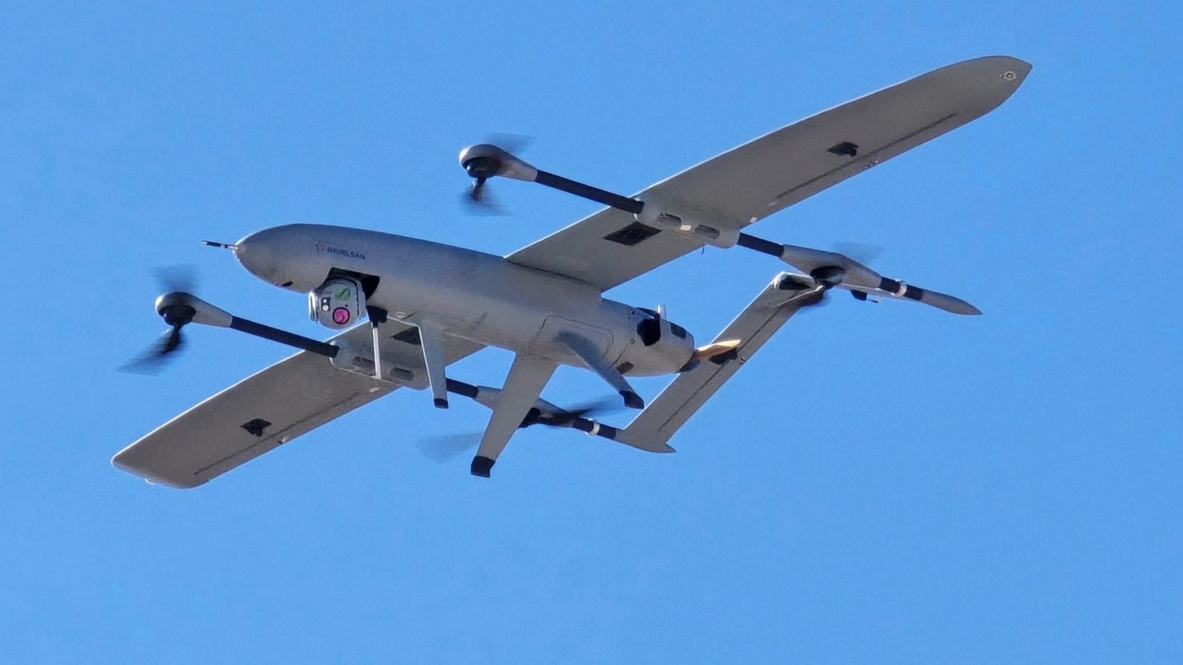 The Aggöz Gimbal 275 integrated onto a drone. (Courtesy of Asisguard)