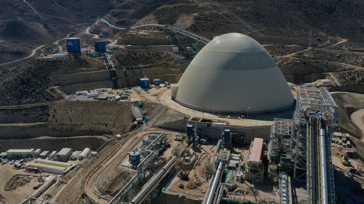 A general view of Anglo American's Quellaveco copper mine in Peru, obtained on April 26, 2024. (Reuters Photo)
