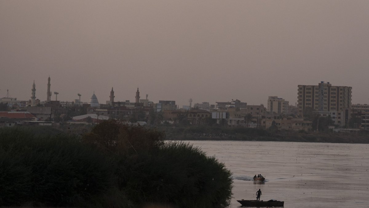 A view of the Khartoum skyline on the River Nile, Khartoum, Sudan, May 25, 2025. (Getty Images)