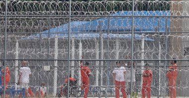 The exterior of the Folkston Immigration and Customs Enforcement Processing Center, where Korean workers of Hyundai Motor Group and LG Energy Solution are held, Folkston, Georgia, U.S., Sept. 8, 2025. (EPA Photo)