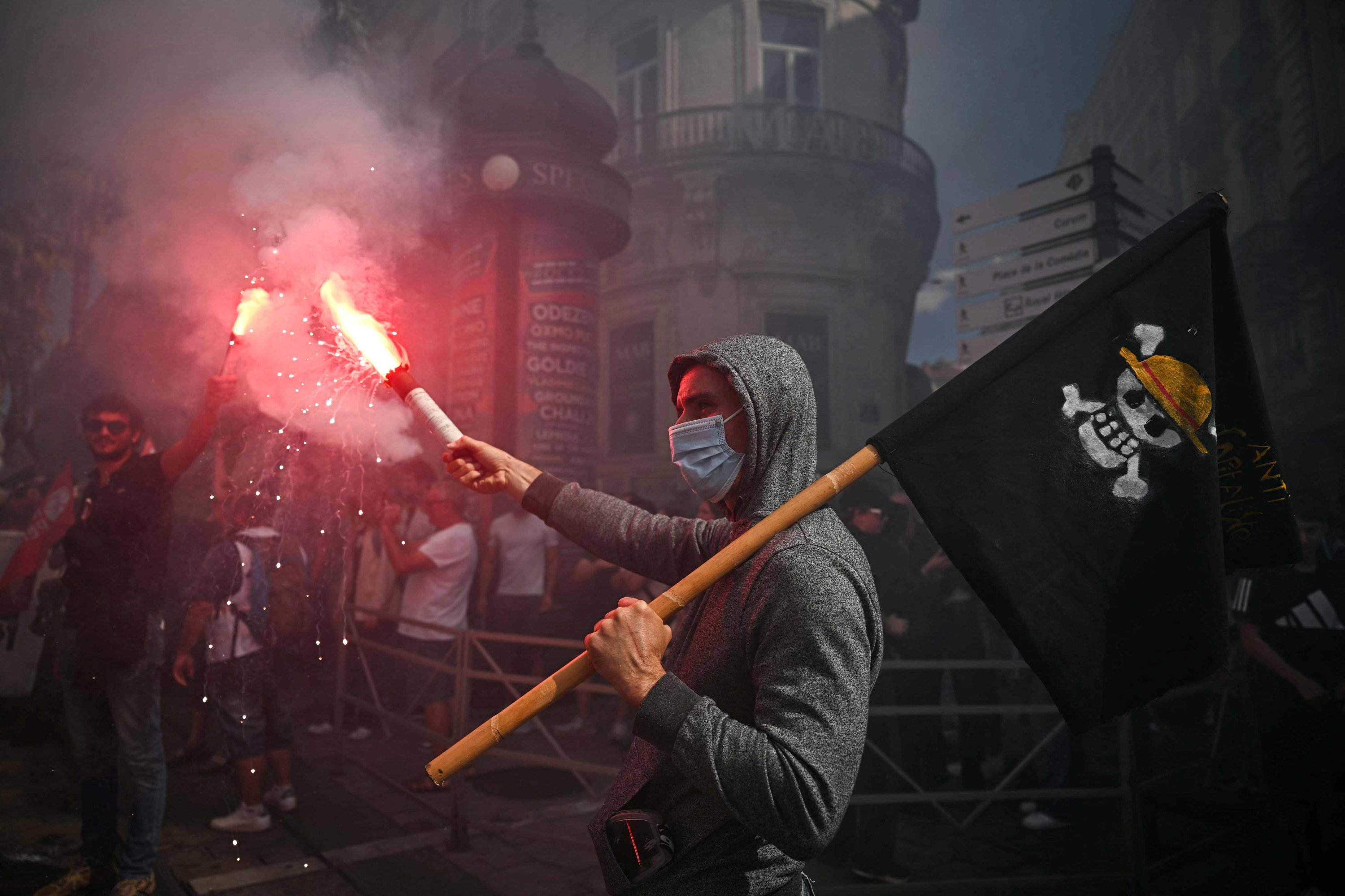Anti-govt protests welcome France's new PM Lecornu to office