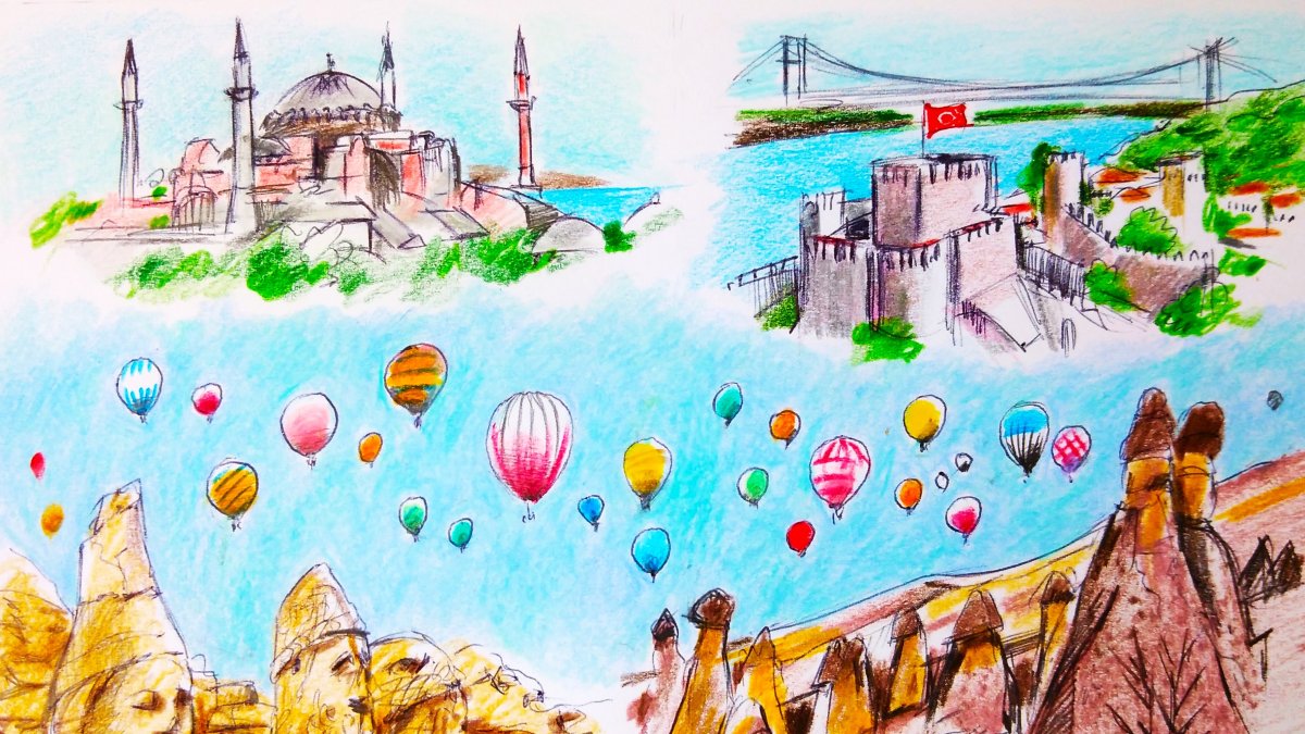 &quot;The summer of 2025 marked a particularly strong performance for Türkiye’s tourism industry, with major cities and coastal destinations reporting near-record occupancy rates.&quot; (Illustration by Erhan Yalvaç)