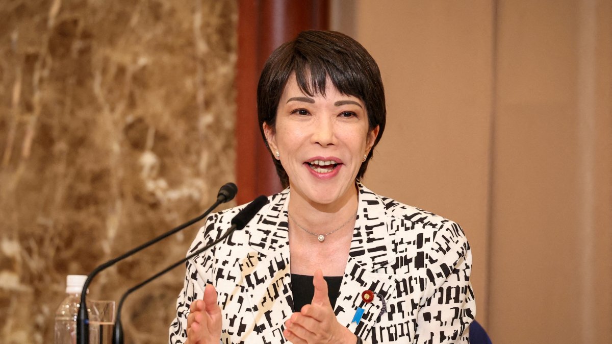 Japan&#039;s then-Economic Security Minister Sanae Takaichi speaks during a debate, Tokyo, Japan, Sept. 14, 2024. (Reuters Photo)