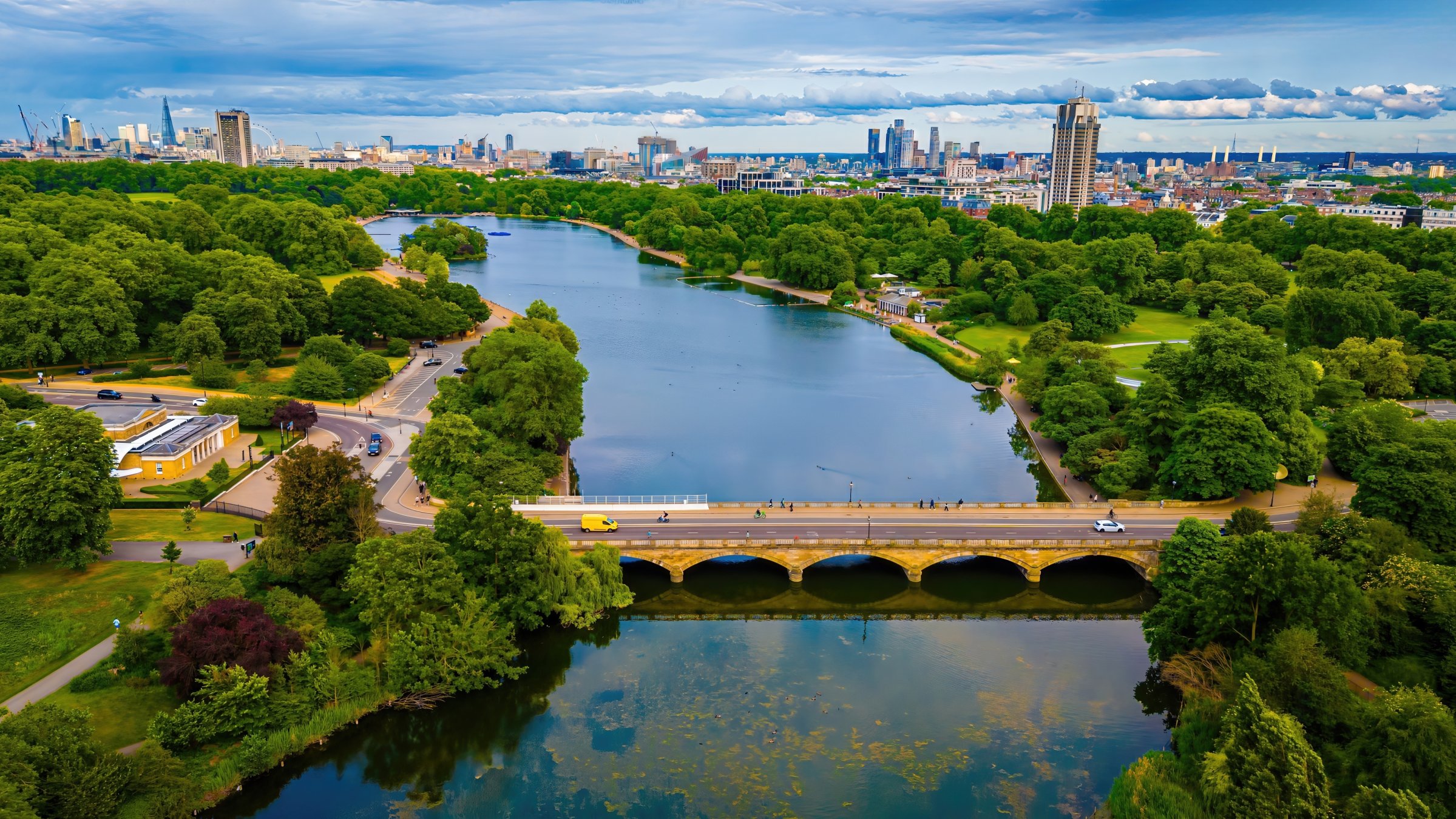 An aerial view of Hyde Park. (Shutterstock Photo)