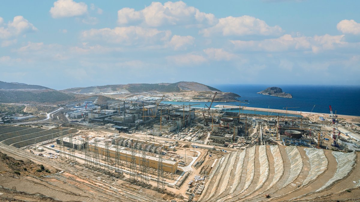 A general view of Akkuyu nuclear plant, Mersin, southern Türkiye, May 29, 2025. (DHA Photo)