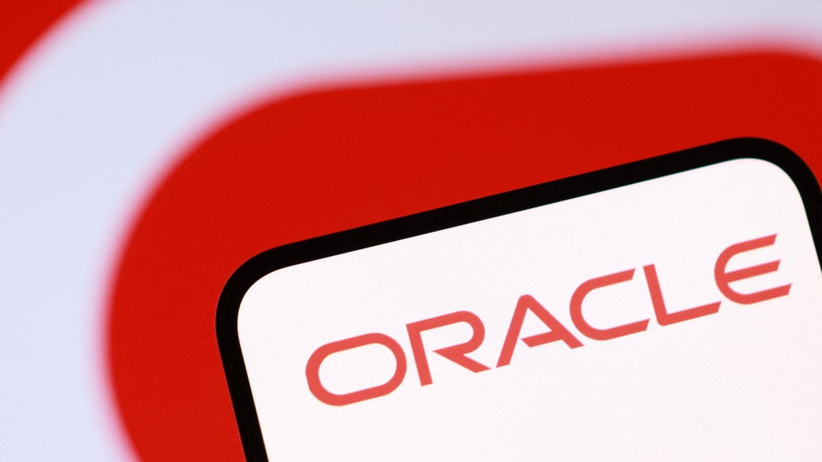 The Oracle logo is seen in this illustration taken Sept. 9, 2025. (Reuters Photo)