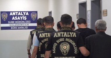A FETÖ suspect is arrested in southern Antalya province, Türkiye, Aug. 28, 2025 (IHA Photo)