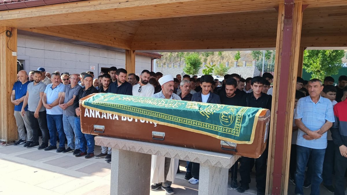 People attend funeral prayers for Fatih Acacı, a child murdered by a 15-year-old suspect, in Ankara, Türkiye, Sept. 9, 2025. (AA Photo)