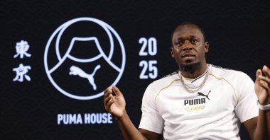Usain Bolt speaks during a Puma event ahead of the World Athletics Championships, Tokyo, Japan, Sept. 11, 2025. (Reuters Photo)
