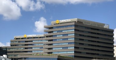 A general view of the Turkcell building. (IHA Photo)