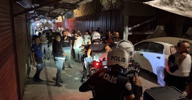 Police search the area for the 16-year-old suspect in Kahramanmaraş, Türkiye, Sept. 11, 2025. (IHA Photo)