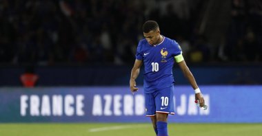 France&#039;s Kylian Mbappe after the World Cup qualifiers Group D match against Iceland at Parc des Princes, Paris, France, Sept. 9, 2025. (Reuters Photo)