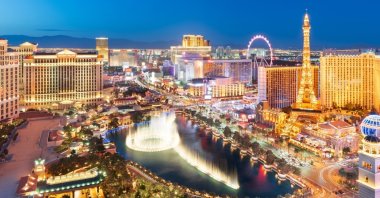 An aerial view of Las Vegas, Nevada, U.S., April 4, 2018. (Shutterstock Photo)
