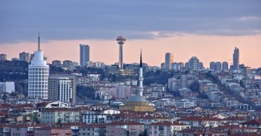 A view of the city center, Çankaya district, Ankara, Türkiye, March 3, 2025.  (Getty Images Photo)
