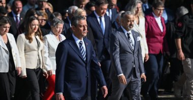 CHP Chairperson Özgür Özel attends an event in Ankara, Türkiye, Sept. 9, 2025. (AA Photo)