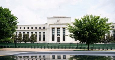 The exterior of the Marriner S. Eccles Federal Reserve Board Building is seen in Washington, D.C., U.S., June 14, 2022. (Reuters Photo)