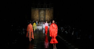 Models present creations from the Prabal Gurung Spring/Summer 2026 collection during New York Fashion Week, New York City, U.S., Sept. 13, 2025. (Reuters Photo)