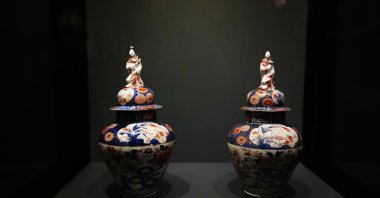 Ceramics from the Idemitsu Museum of Arts on display at the Museum of Turkish and Islamic Arts in Istanbul, Türkiye, Sept. 15, 2025. (AA Photo)