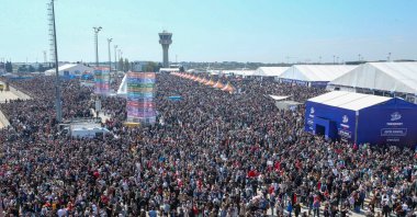 A general view during the aerospace and technology event Teknofest, Istanbul, Türkiye, Türkiye, April 30, 2023. (Getty Images)