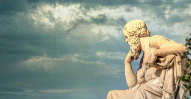 "Socrates questions the difference between morality and religion and trade." (Shutterstock Photo)