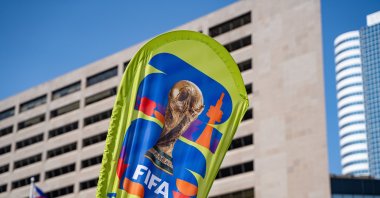 View of the FIFA World Cup 2026 Toronto Host City Logo, Toronto, Canada, June 12, 2025. (Shutterstock Photo)
