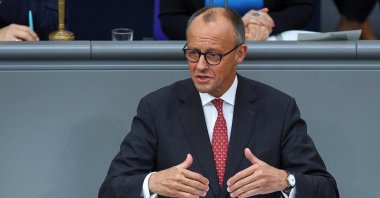 German Chancellor Friedrich Merz speaks at the 2025 budget debate of the Bundestag lower house of parliament in Berlin, Germany, Sept. 17, 2025. (Reuters Photo)