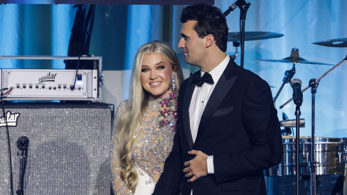 Turning Point USA Founder Charlie Kirk (R) and his wife Erika attend the Turning Point USA Inaugural-Eve Ball at the Salamander Hotel in Washington, D.C., U.S., Jan. 19, 2025. (AFP File Photo)