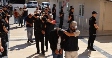 Police detain suspects in an operation targeting the Daesh terrorist organization, in Şanlıurfa, southeastern Türkiye, Sept. 13, 2025. (AA Photo)
