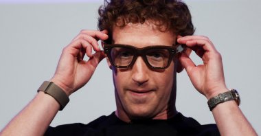 Meta CEO Mark Zuckerberg delivers a speech as he presents the new line of smart glasses at an event in Menlo Park, California, U.S., Sept. 17, 2025. (Reuters Photo)