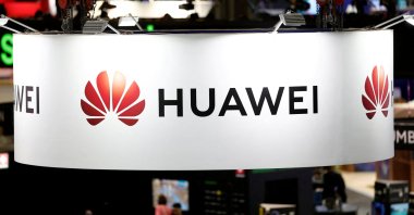 The logo of Huawei is seen at the Viva Technology conference, Paris, France, June 12, 2025. (Reuters Photo)