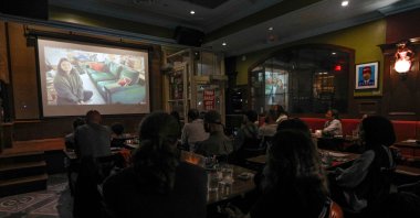 The documentary on the life and legacy of Turkish-American activist Ayşenur Ezgi Eygi, who was killed last year during a protest in the occupied West Bank by an Israeli soldier, is screened in Washington, U.S., Sept. 18, 2025. (AA Photo)