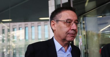 Former FC Barcelona president Josep Maria Bartomeu enters the court for the Negreira case investigation, Barcelona, Spain, Sept. 18, 2025. (Reuters Photo)