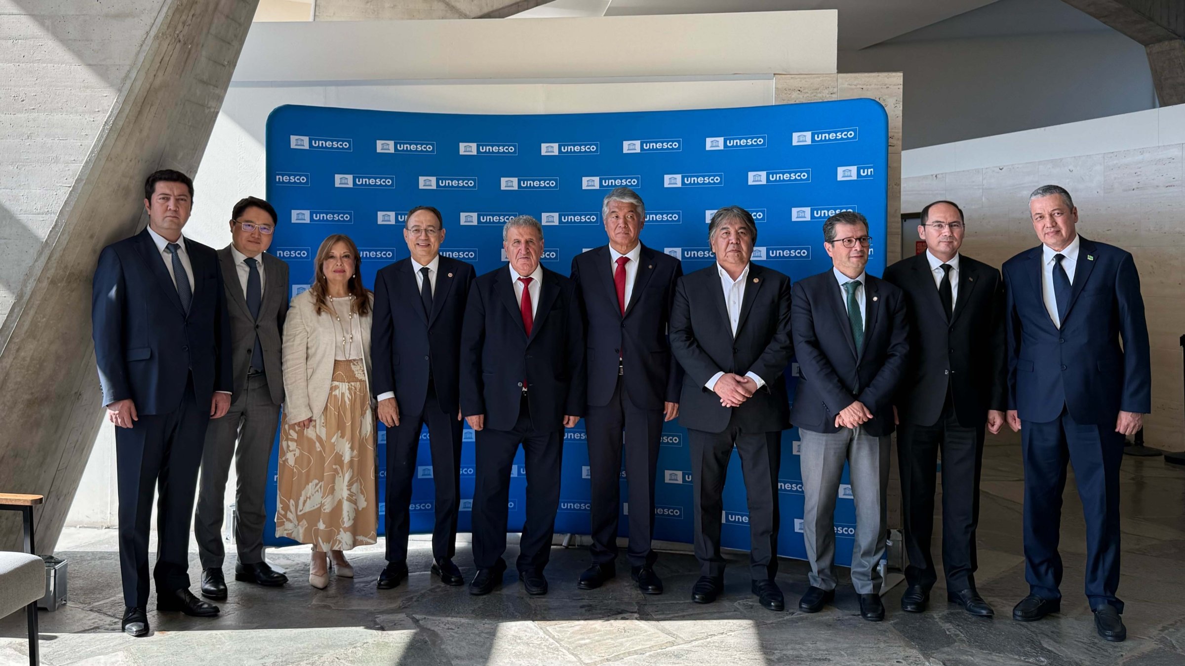 Participants of “Chingiz Aitmatov and UNESCO: A Common Heritage that Unites the World”, UNESCO headquarters in Paris, Sept. 19, 2025. (Handout)