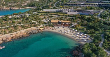 An aerial view of Six Senses Kaplankaya, Bodrum, Türkiye. (Courtesy of Six Senses Kaplankaya)