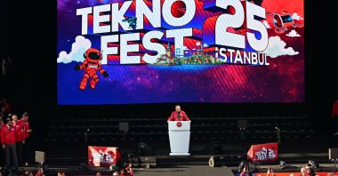 President Recep Tayyip Erdoğan speaks at Teknofest 2025 in Istanbul, Sept. 19, 2025. (AA Photo)