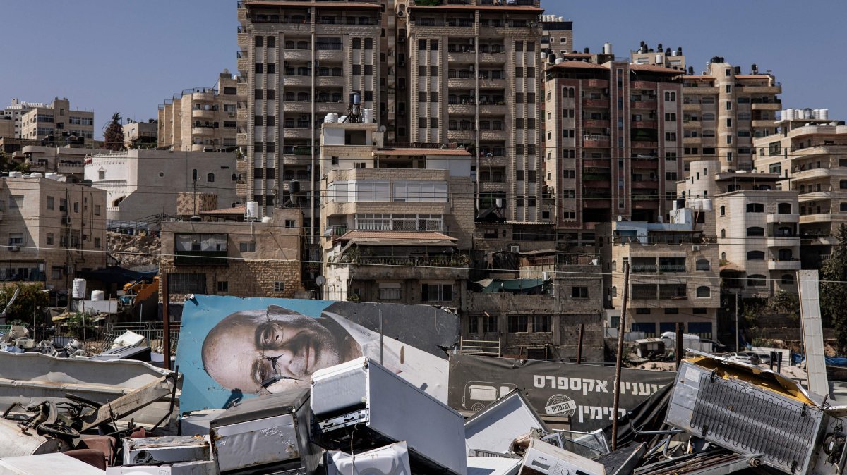 A picture shows a general view of the occupied West Bank village of al-Eizariya, Sept. 16, 2025. (AFP Photo)