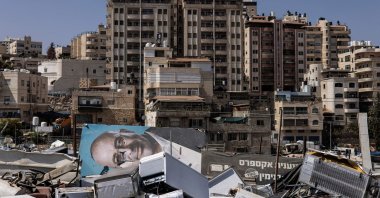 A picture shows a general view of the occupied West Bank village of al-Eizariya, Sept. 16, 2025. (AFP Photo)