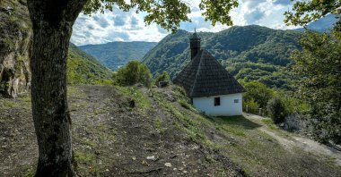 A view of the historic Kuslat Mosque in Zvornik, Bosnia and Herzegovina, Sept. 20, 2025. (AA Photo)