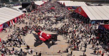 Crowds gather at Atatürk Airport during the Teknofest aerospace and technology festival in Istanbul, Türkiye, Sept. 21, 2025. (AA Photo)