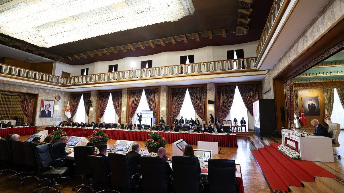 A view of the parliamentary committee in session, Ankara, Türkiye, Sept. 18, 2025. (AA Photo)