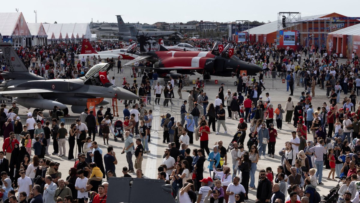 Over a million people visit Teknofest, the country&#039;s largest aerospace and technology festival, Istanbul, Türkiye, Sept. 19, 2025. (Reuters Photo)
