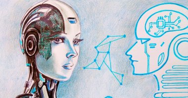 &quot;There is a paradox: AI is not only an energy guzzler, but it could also be an energy saver.&quot; (Illustration by Erhan Yalvaç)