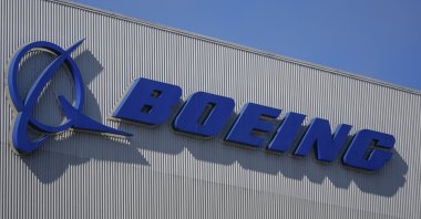 The Boeing logo is displayed at the company&#039;s factory in Renton, Washington, U.S., Sept. 24, 2024. (AP Photo)